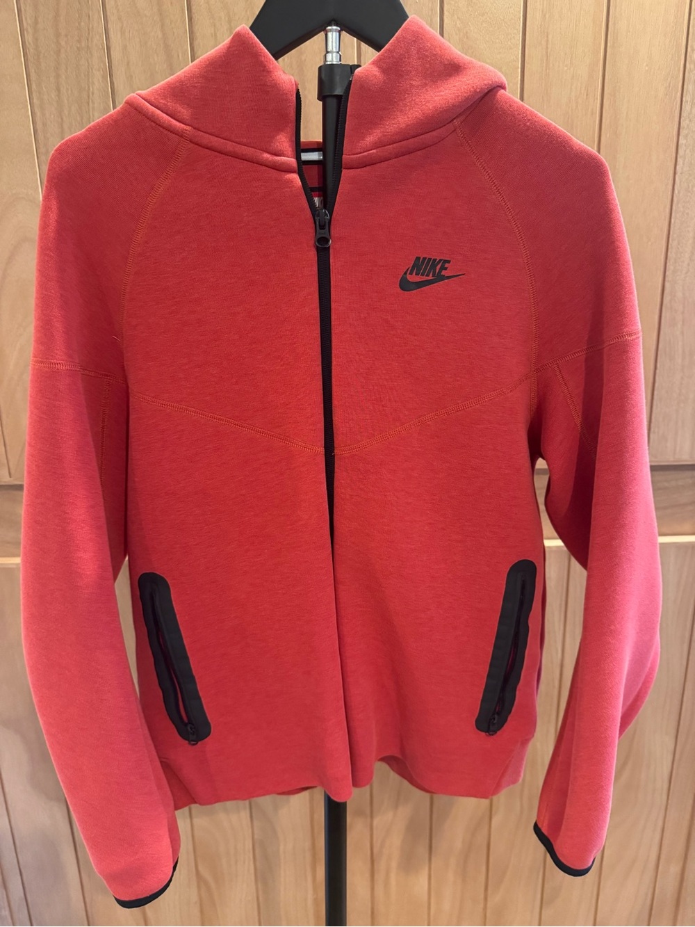 Nike Tech Kids Red Hooded Zip Jacket youth XL